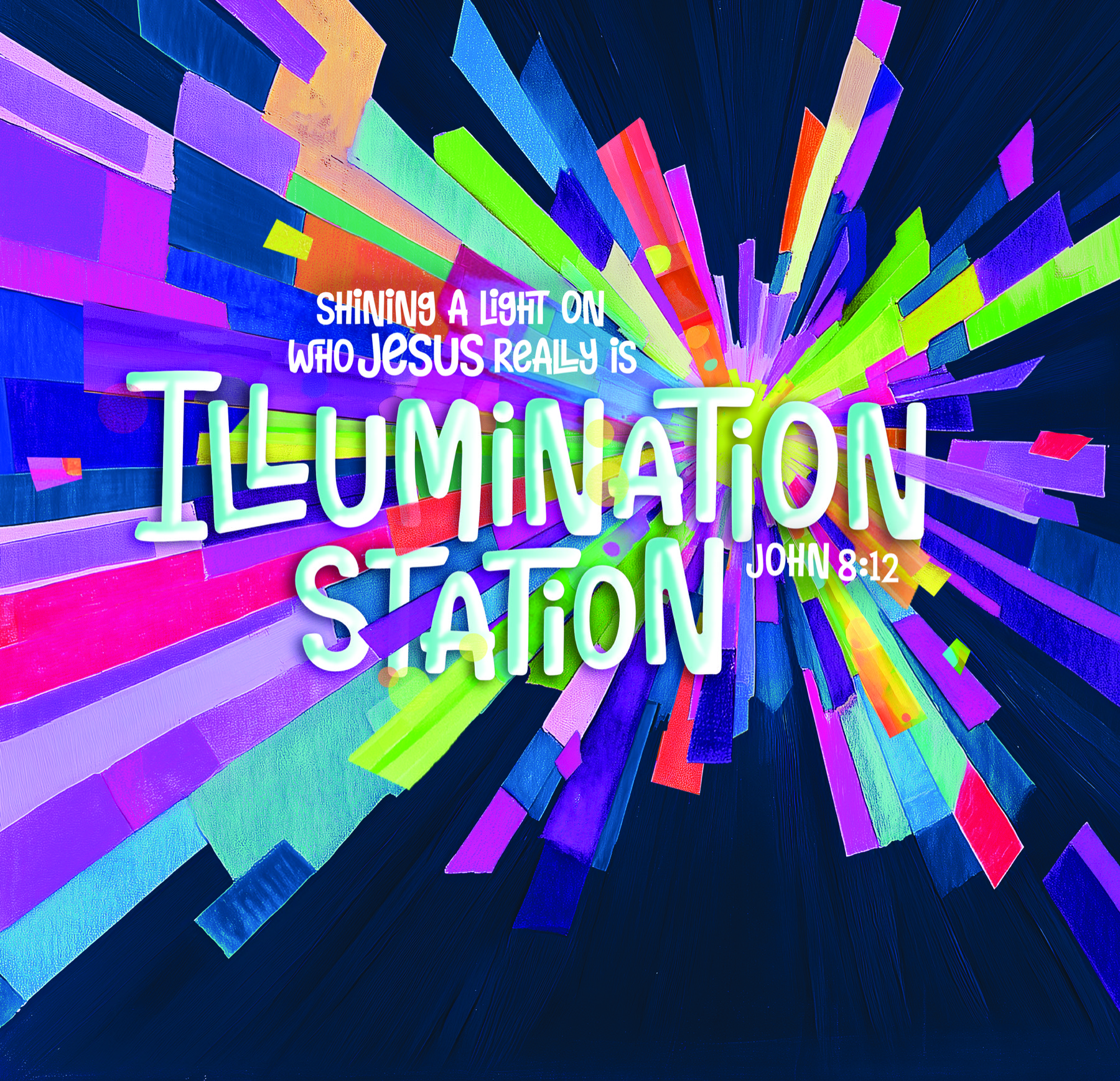 Colorful Illumination Station burst artwork